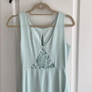 Mint Green Cocktail Dress with Cutouts